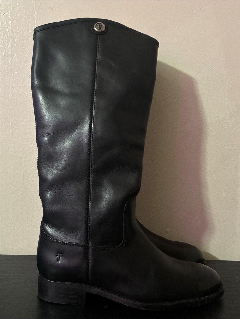 Frye Melissa Button 2 Tall Riding Boot leather Boot Womens size 5.5B